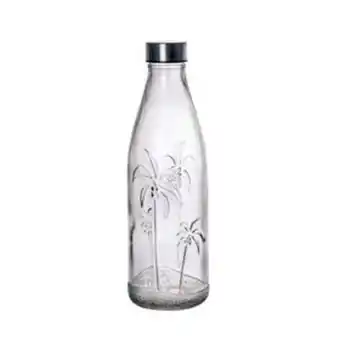 Lojas Certel Garrafa para água de vidro 1l palm tree 1073 class home oferta
