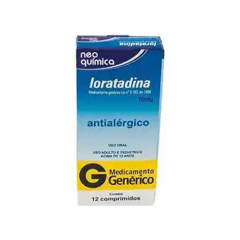 Drogaria Santa Marta Loratadina 10mg 12 comprimidos neo genérico oferta