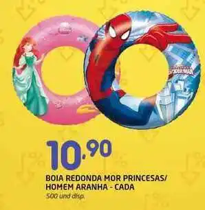 Cooper Boia Redonda Mor Princesas Homem Aranha oferta