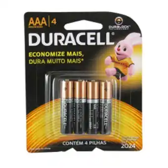 Pilha duracell duralock aaa-4