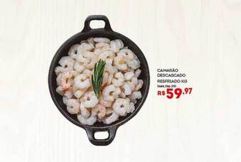 Bistek Supermercados Camarão Descascado Resfriado 1kg oferta