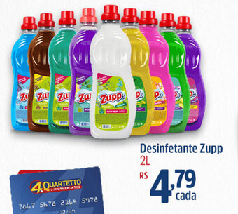 Quartetto Supermercados Desinfetante Zupp 2L oferta