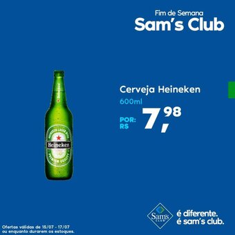 Sam's Club Cerveja Heineken 600ml oferta