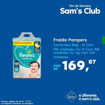 Sam's Club Fralda Pampers oferta