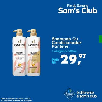 Sam's Club Shampoo ou Condicionador Pantene 510ml oferta