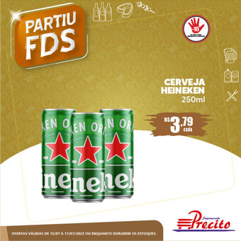 Supermercado Precito Cerveja Heineken 250ml oferta