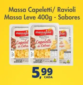 Massa Capeletti/ Ravioli massa leve 400g sabores