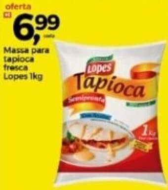 Frangolândia Massa para Tapioca Fresca Lopes 1kg oferta