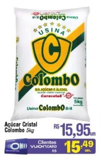 Fort Atacadista Acucar Cristal Colombo 5kg oferta