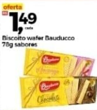 Frangolândia Biscoito wafer Bauducco 78g sabores oferta