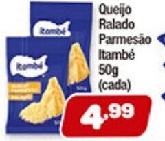 Costazul Supermercados Queijo Ralado Parmesao Itambe 50g oferta