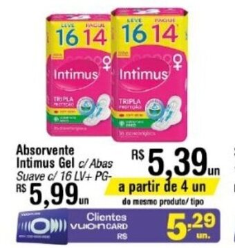 Fort Atacadista Absorvente Intimus Gel oferta