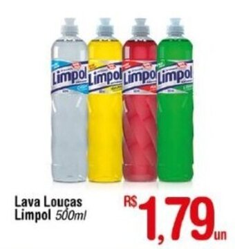 Fort Atacadista Lava Loucas Limpol 500ml oferta