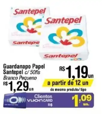 Fort Atacadista Guardanapo Papel Santepel c/50 fls oferta