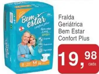 Fralda Geriatrica Bem Estar comfort Plus