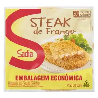 Serrano Supermercado Steak de frango sadia embalagem 600g oferta