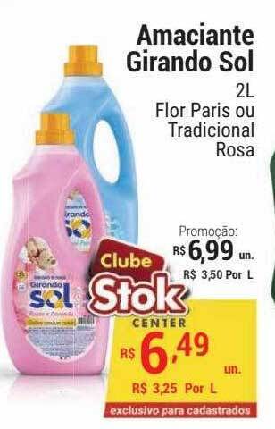 Stok Center Amaciante Girando Sol Flor Paris Ou Tradicional Rosa oferta