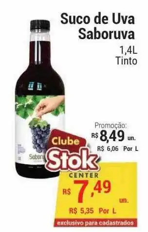 Stok Center Suco De Uva Saboruva oferta