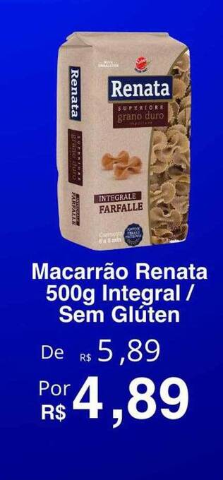 Macarrão Renata Integral Sem Glúten