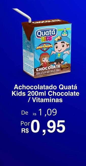 VN Autosserviço Achocolatado Quatá Kids Chocolate Vitaminas oferta