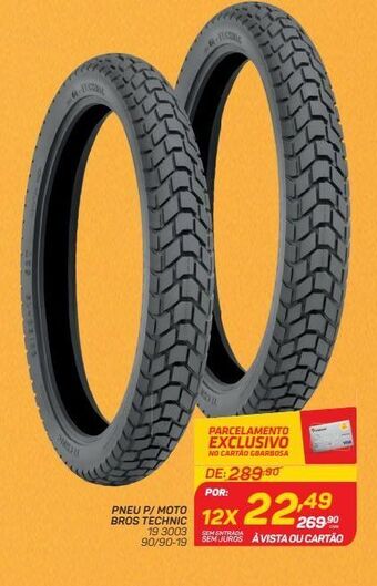 GBarbosa Pneu p/ moto bros technic oferta