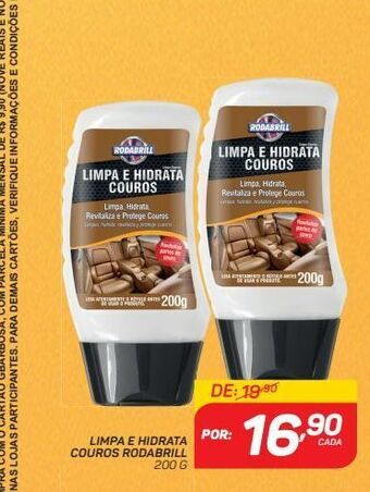 Limpa e hidrata couros rodabrill 200 g