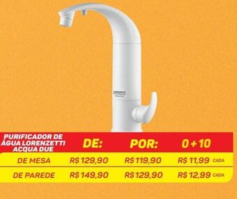 GBarbosa Purificador de água lorenzetti acqua due oferta
