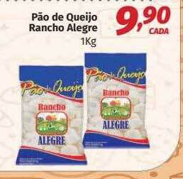 Supermercados Cidade Canção Pão De Queijo Rancho Alegre oferta