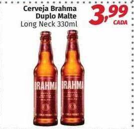 Supermercados Cidade Canção Cerveja Brahma Duplo Malte Long Neck oferta