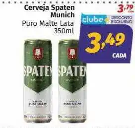 Supermercados Cidade Canção Cerveja Spaten Munich Puro Malte Lata oferta