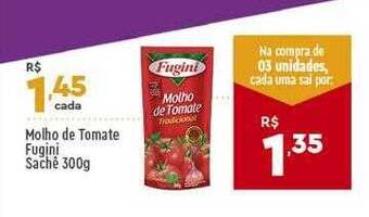 Supper Rissul Molho De Tomate Fugini oferta