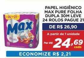 Bahamas Mix Papel Higiênico Max Pure Folha Dupla oferta