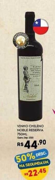 Bistek Supermercados Vinho Chileno Noble Reserva oferta