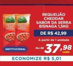 Bahamas Mix Requeijão Cheddar Sabor Da Serra Bisnaga oferta