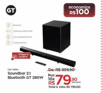 Ibyte Soundbar 2.1 Bluetooth Gt 280w oferta