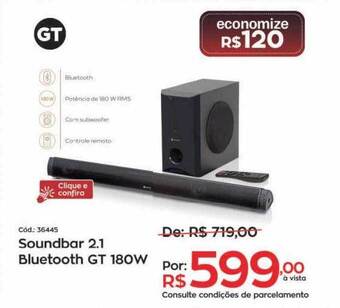 Ibyte Soundbar 2.1 Bluetooth Gt 180w oferta