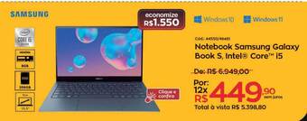Ibyte Notebook Samsung Galaxy Book S Intel Core I5 oferta