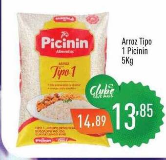 Supermercados Pague Menos Arroz Tipo 1 Picinin oferta