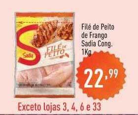 Supermercados Pague Menos Filé De Peito De Frango Sadia Cong. oferta