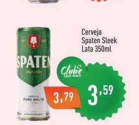 Supermercados Pague Menos Cerveja Spaten Sleek oferta