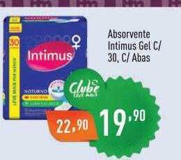Supermercados Pague Menos Absorvente Intimus Gel oferta