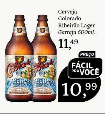 Supermercados São Vicente Cerveja Colorado Ribeirão Lager Garrafa oferta