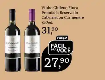 Vinho Chileno Finca Premiada Reservado Cabernet Ou Carmenere
