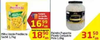 Tenda Atacado Milho Verde Predilecta Sachê Palmito Pupunha Picado Conquista Pote oferta