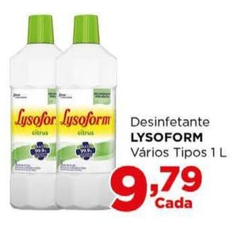 Supermercados Mundial Desinfetante LYSOFORM oferta