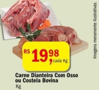 Ultrabox Carne Dianteira com Osso ou Costela Bovino 1kg oferta