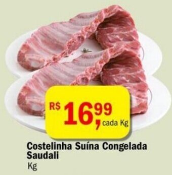 Ultrabox Costelinha Suina Congelada Saudali 1kg oferta