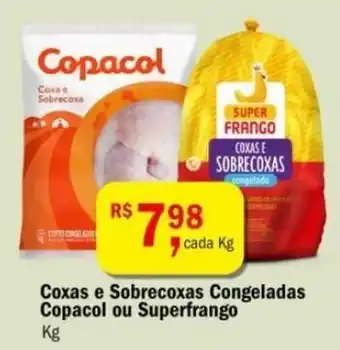 Ultrabox Coxas e Sobrecoxas Congelada Copacol ou Superfrango 1kg oferta