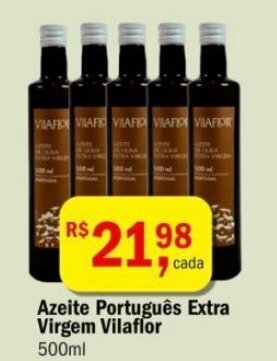 Ultrabox Azeite Portugues Extra Virgem Villaflor 500ml oferta