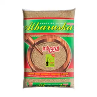Supermercados Pague Menos Arroz albaruska integral pilão 1kg oferta